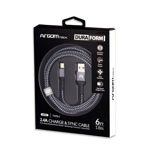 Cable Argom Tipo C a USB 2.0 -Negro
