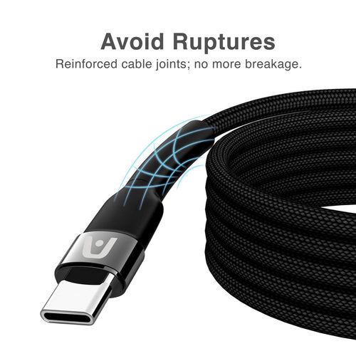 Cable Argom Tipo C a Tipo C 100W Nylon Trenzado