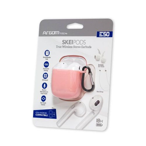 Audifonos Inalambricos Argom E50 Bluetooth-Rosado