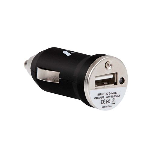 Cargador de Automovil Argom USB 1A Negro