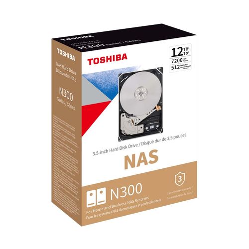 Disco Duro Interno Toshiba® N300  de Rendimiento , 12TB