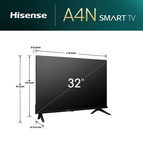 TV Hisense 32" LED FULL HD Smart TV 32A4N Googletv