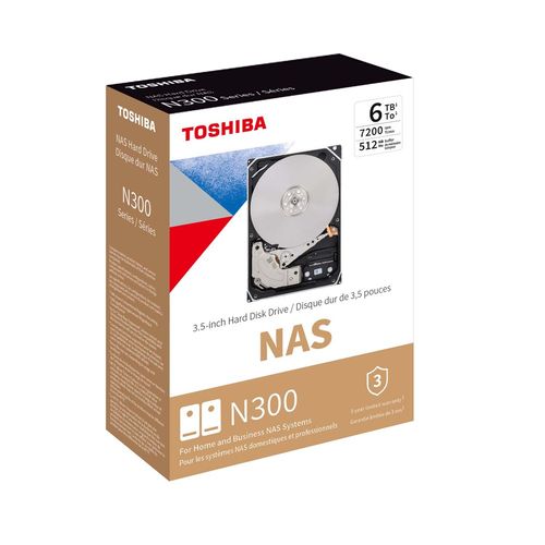 Disco Duro Interno Toshiba® N300  de Rendimiento , 6TB