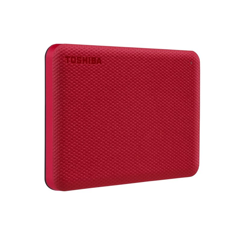 Toshiba Canvio Advance Externe Festplatte 1 TB – USB 3.0, Rot, Mit Backup- & Passwortschutz-Software