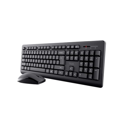 Combo teclado Mouse Trust primo  inalámbrico Negro