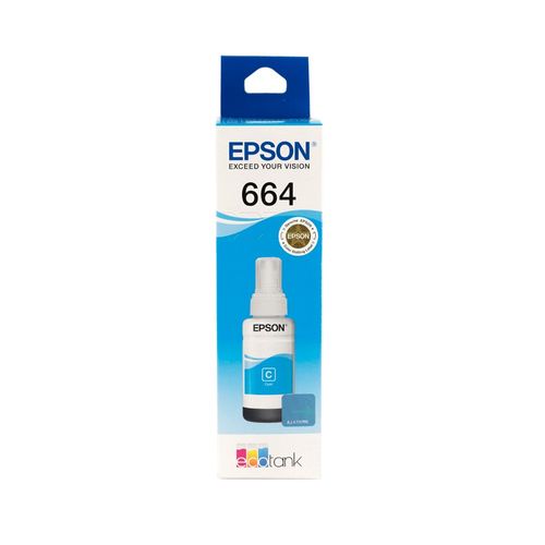 Botella de tinta Epson T664220-AL Cian