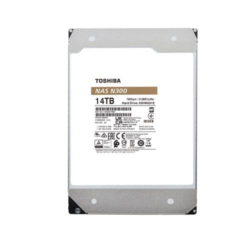 Disco Duro Interno Toshiba® N300  de Rendimiento , 14TB